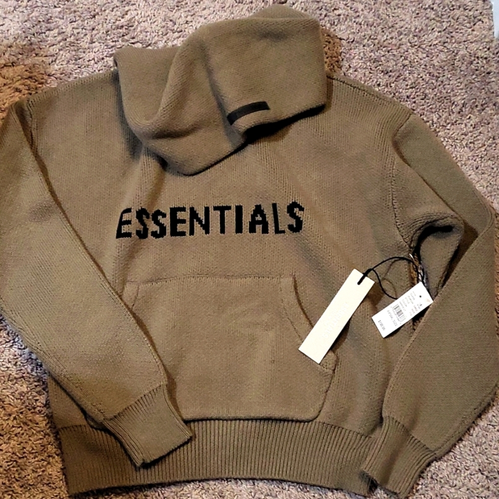 FOG Essentials knit hoodie